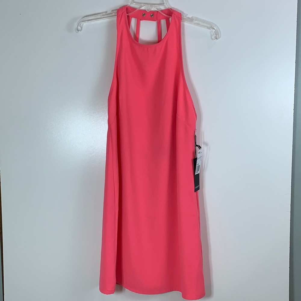 Forever 21 Hot Pink Halter Shift Dress